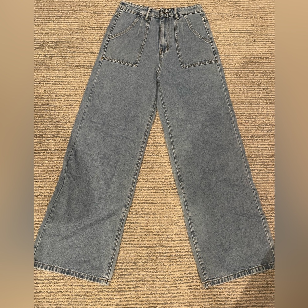 High Waisted Wide Leg Jeans